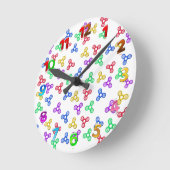 スピナー ラウンド壁時計 (傾斜)