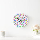 スピナー ラウンド壁時計 (ホーム)