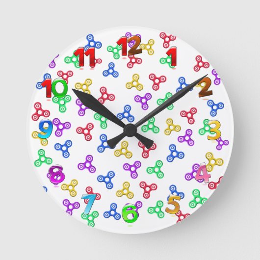 スピナー ラウンド壁時計 (正面)