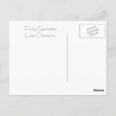 スピナ飛んでいるカー ポストカード (裏面)