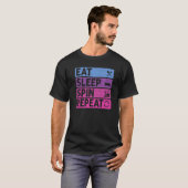 スピニングと屋内サイクリングアパレル食べ- Sleep Sp Tシャツ (正面フル)