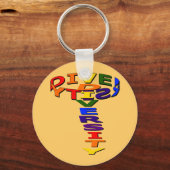 スピニングダイバーシティキーチェーン キーホルダー (正面)