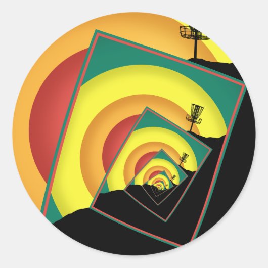 スピニングディスクゴルフバスケット3 ラウンドシール (正面)