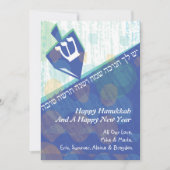 スピニングドレディルハヌッカホリデーグリーティングカード シーズンカード (正面)