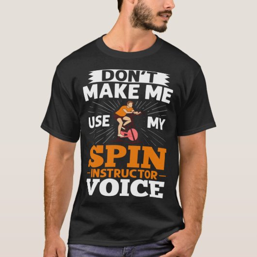 スピニングホイールトレーニング自転車フィットネスエクササイズ5 Tシャツ (正面)
