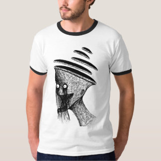 スピニング・マインド - 抽象的なダークアートTシャツデザイン Tシャツ