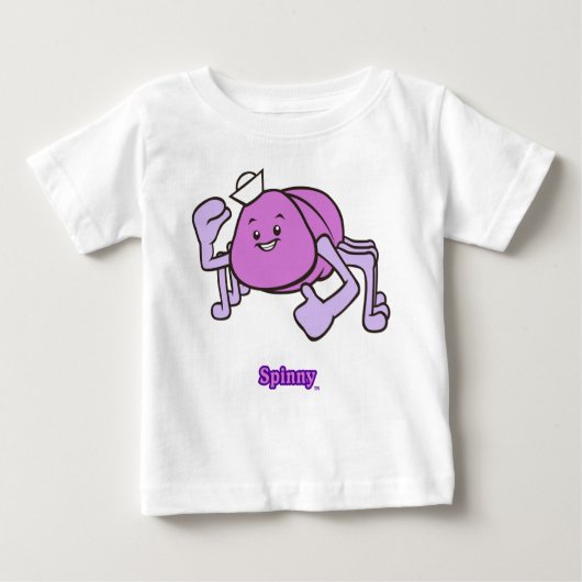 スピニー幼児用サイズ長袖Tシャツ ベビーTシャツ (正面)