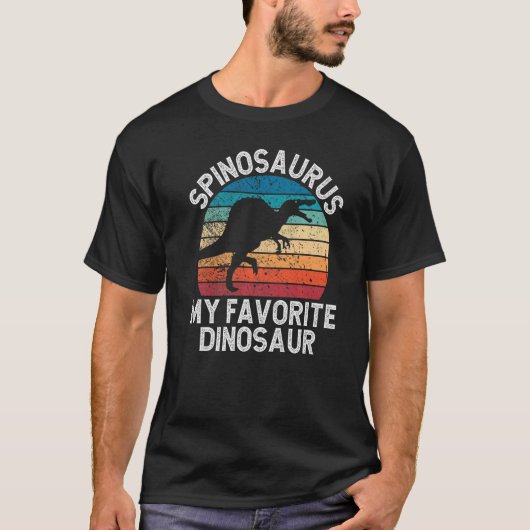 スピノサウルスが大好き!恐竜グッズ Tシャツ (正面)