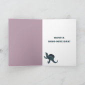 スピノサウルス恐竜カスタム誕生日 カード (内部)