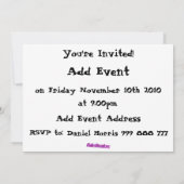 スピノサウルス恐竜招待状 招待状 (裏面)