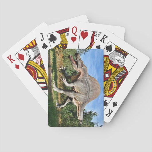 スピノサウルス恐竜 トランプ (裏面)