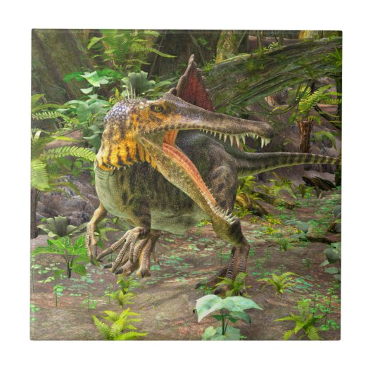 スピノサウルス タイル (正面)