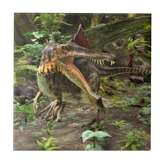 スピノサウルス タイル (正面)