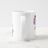 スピノサウルス・ブルース・リーのイラストレーション。 ジャンボコーヒーマグカップ (裏面)