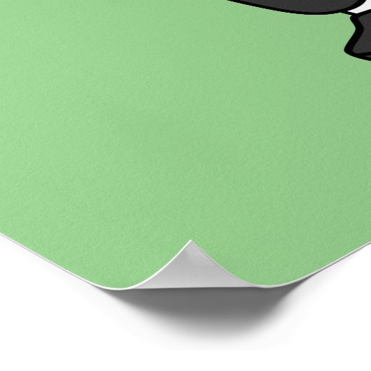 スピノサウルス・ブルース・リーのイラストレーション。 ポスター (角)