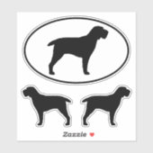 スピノンイタリアノドッグシルエットビニールステッカーセット シール (シート)