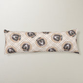 スピノン絵を描イタリアーノの茶色のローアンかわいい犬の芸術 ボディピロー (裏面)