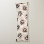 スピノン絵を描イタリアーノの茶色のローアンかわいい犬の芸術 ボディピロー (裏面 (縦))