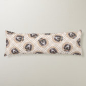 スピノン絵を描イタリアーノの茶色のローアンかわいい犬の芸術 ボディピロー (正面)