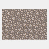 スピノン絵を描イタリアーノの茶色のローアンかわいい犬の芸術 ラッピングペーパーシート (正面3)