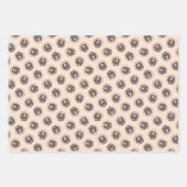 スピノン絵を描イタリアーノの茶色のローアンかわいい犬の芸術 ラッピングペーパーシート (正面)