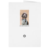 スピノン絵画イタリアーノの – かわいいオリジナルドッグアート (裏面)