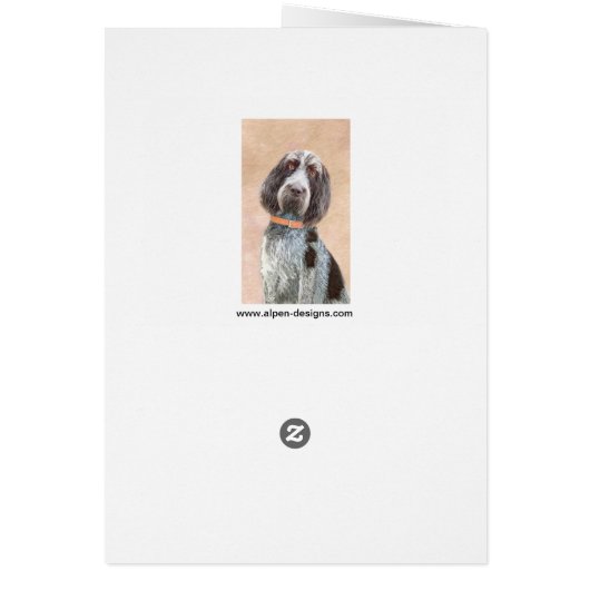 スピノン絵画イタリアーノの – かわいいオリジナルドッグアート (裏面)