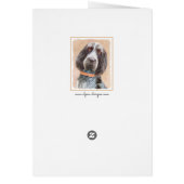 スピノン絵画イタリアーノの – かわいいオリジナルドッグアート (裏面)