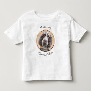 スピノン絵画イタリアーノの – かわいいオリジナルドッグアート トドラーTシャツ