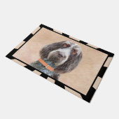 スピノン絵画イタリアーノの – かわいいオリジナルドッグアート ドアマット (アングル)