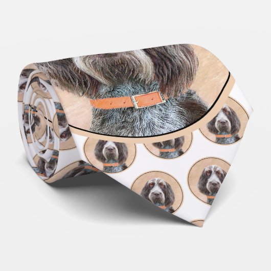 スピノン絵画イタリアーノの – かわいいオリジナルドッグアート ネクタイ (ロール)