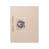 スピノン絵画イタリアーノの – かわいいオリジナルドッグアート ノートパッド (回転)