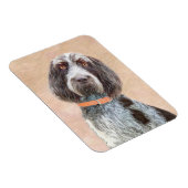 スピノン絵画イタリアーノの – かわいいオリジナルドッグアート マグネット (右側)