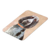 スピノン絵画イタリアーノの – かわいいオリジナルドッグアート マグネット (左側)