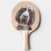 スピノン絵画イタリアーノの – かわいいオリジナルドッグアート 卓球ラケット (裏面)