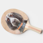 スピノン絵画イタリアーノの – かわいいオリジナルドッグアート 卓球ラケット (横)