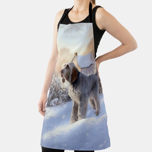 スピノン・イタリアーノが雪のクリスマスを許した エプロン (インサイチュ)