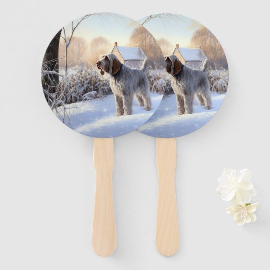 スピノン・イタリアーノが雪のクリスマスを許した ハンドファン (正面&裏面)