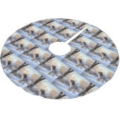 スピノン・イタリアーノが雪のクリスマスを許した ブラッシュドポリエステルツリースカート (アングル)