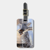 スピノン・イタリアーノが雪のクリスマスを許した ラゲッジタグ (正面縦)