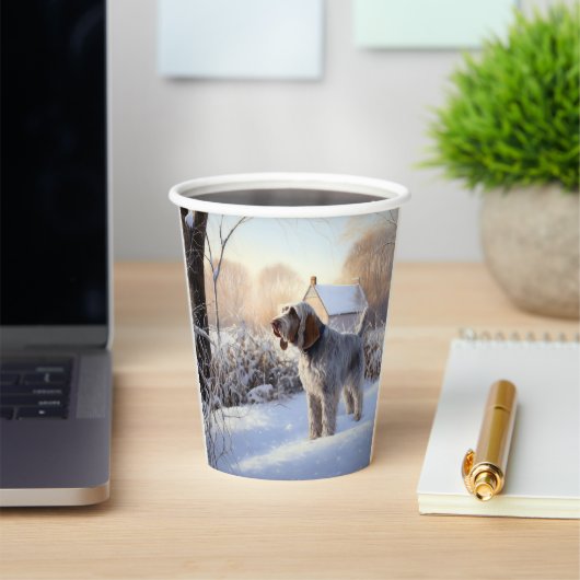 スピノン・イタリアーノが雪のクリスマスを許した 紙コップ (インサイチュ)