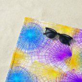 スピラルカラフルサークルくつろぎビーチタオル ビーチタオル (インサイチュ)