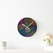 スピラル壁時計 ラウンド壁時計 (ホーム)