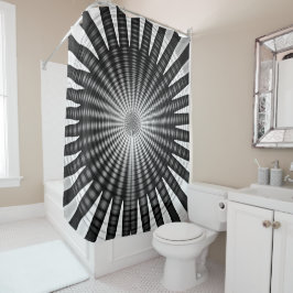 スピラル狂気 シャワーカーテン