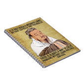 スピリチュアルおもしろい引用文 – 睾丸の蚊 ノートブック (右側)