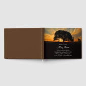 スピリチュアルお祝いオブライフオークツリー自然ゲス ゲストブック (全面)