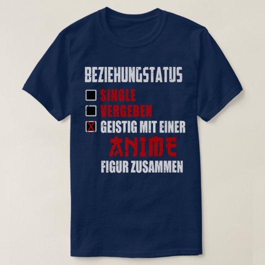 スピリチュアルとアニメ姿を一緒に漫画 Tシャツ (デザイン正面)