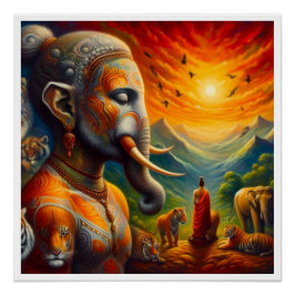 スピリチュアルと象 ポスター