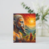 スピリチュアルと象 ポストカード (スタンド正面)