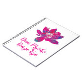 スピリチュアルのカラータスの花 ノートブック (左側)